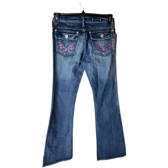 Rock & Republic Jeans Women's Size 25 Pink Rhinestones Bleu Denim - Picture 2 of 12